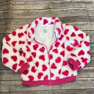 Max Studio Kids Girls Size M (7/8) Faux Fur Heart Jacket